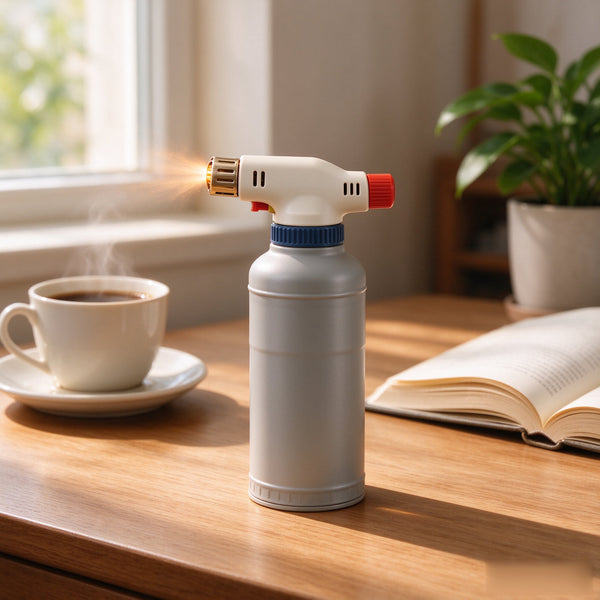 Refillable Handheld Torch Lighter — Adjustable Jet Flame
