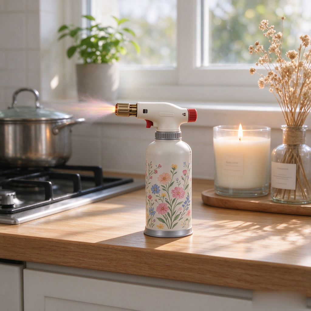 Refillable Handheld Torch Lighter — Adjustable Jet Flame