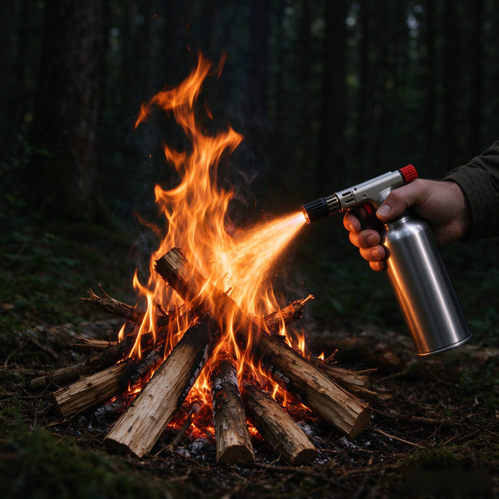 Tactical Outdoor Torch Lighter — Rugged Camping Blowtorch