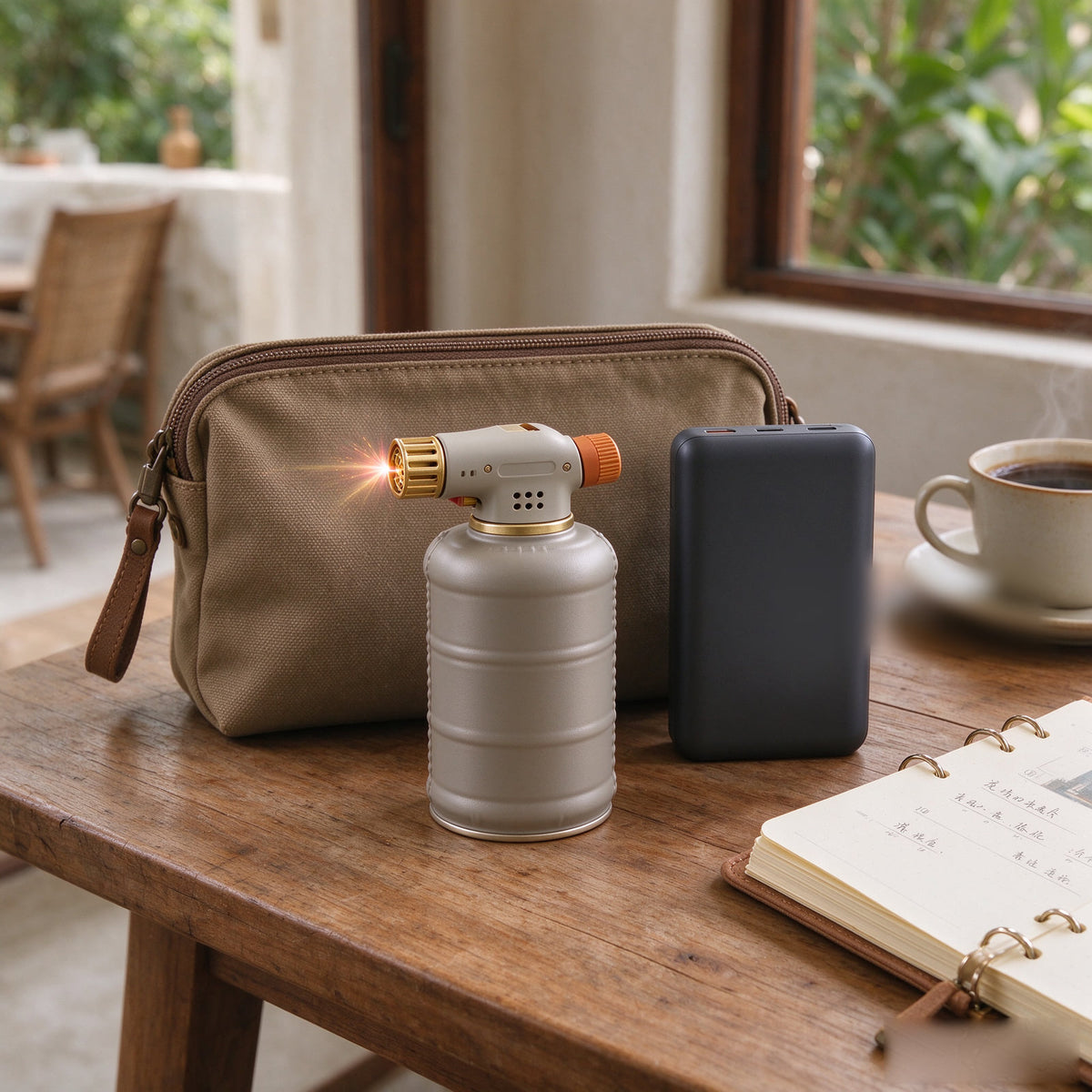 Travel Torch Lighter with Canvas Case