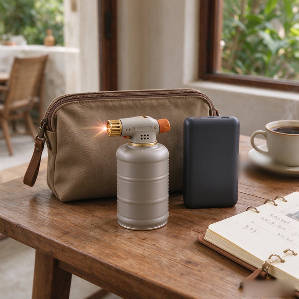 Travel Torch Lighter with Canvas Case