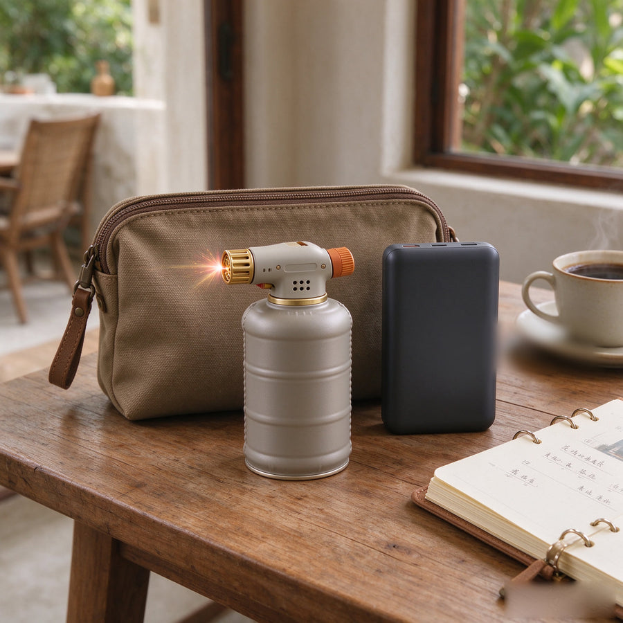 Travel Torch Lighter with Canvas Case
