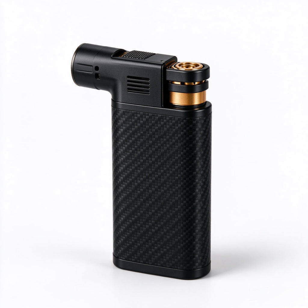 Luxury Diamond-Pattern Pocket Torch Lighter